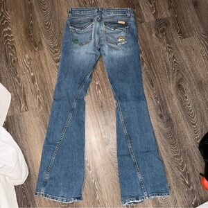 Vintage Y2K, low rise Women's Vintage Blue Wide Leg Jeans